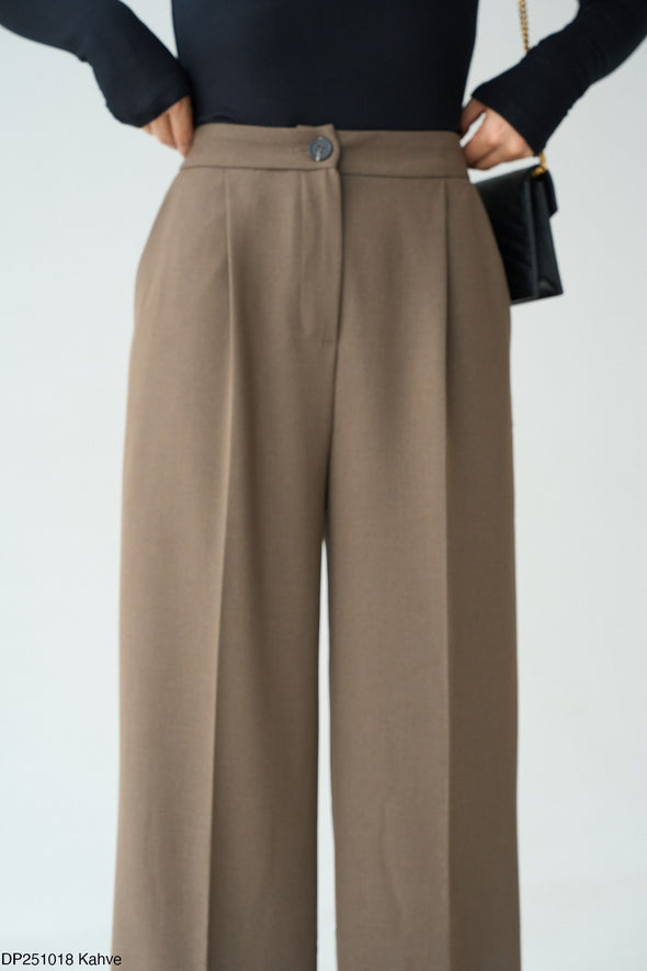 Palazzo  pantalone- tamno bež