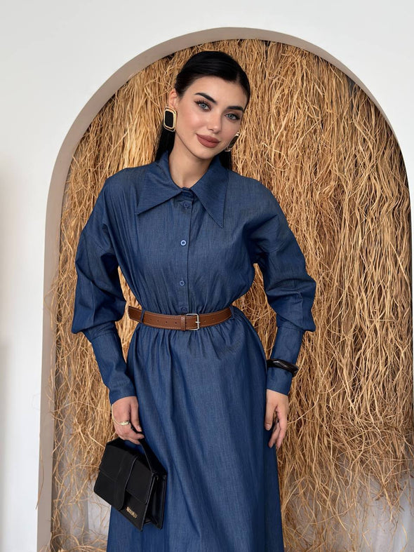 Haljina DENIM sa pojasom