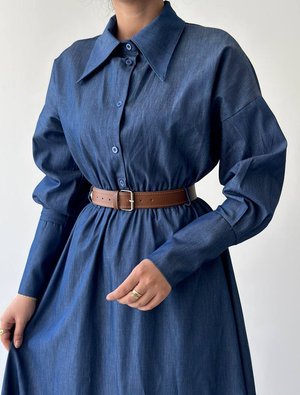 Haljina DENIM sa pojasom