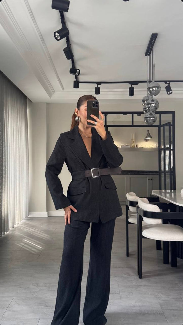 Odijelo tamno sivo/crno