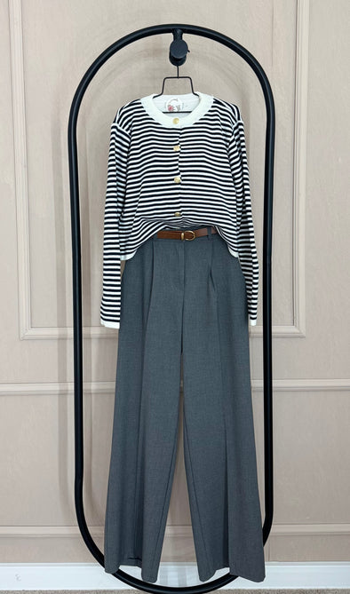 Palazzo pantalone- SIVE sa pojasom