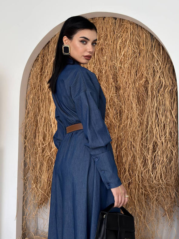 Haljina DENIM sa pojasom