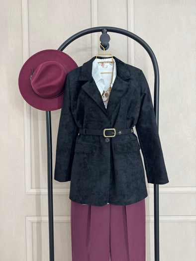 Sako od velura- crni