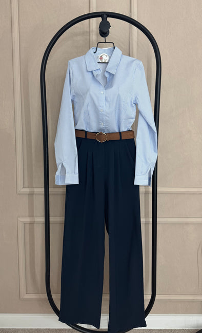 Palazzo pantalone- TAMNO PLAVE