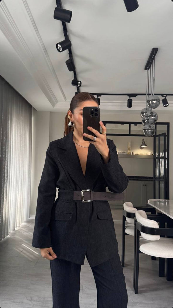 Odijelo tamno sivo/crno