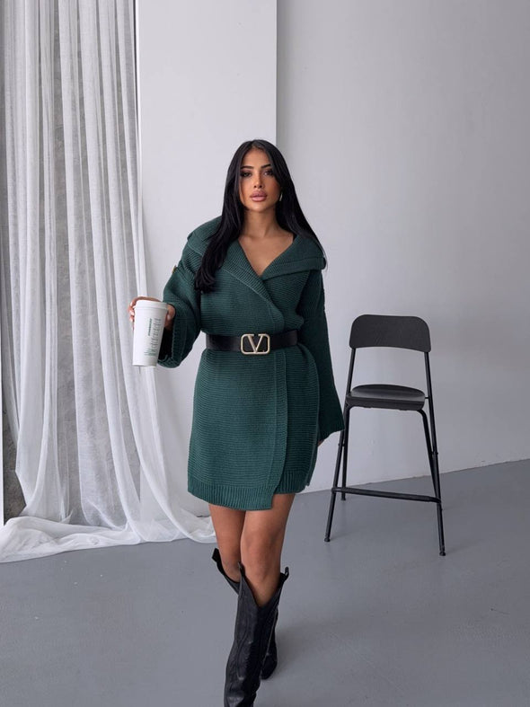 Kardigan - smaragdno zeleni