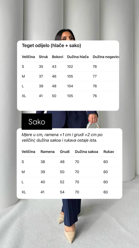 Odijelo teget