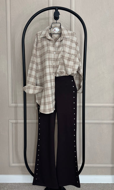 Zvonolike pantalone sa nitnama