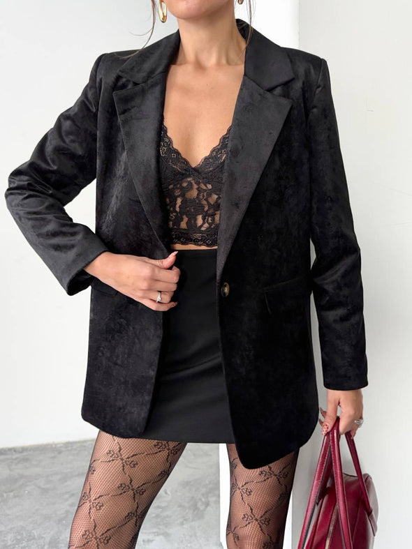 Sako od velura- crni