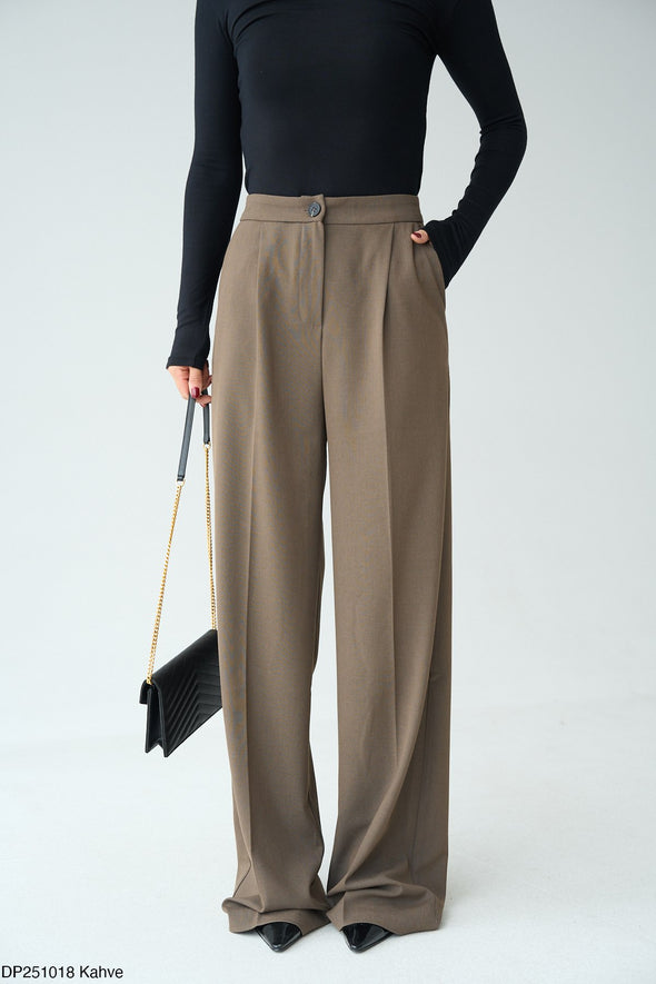 Palazzo  pantalone- tamno bež