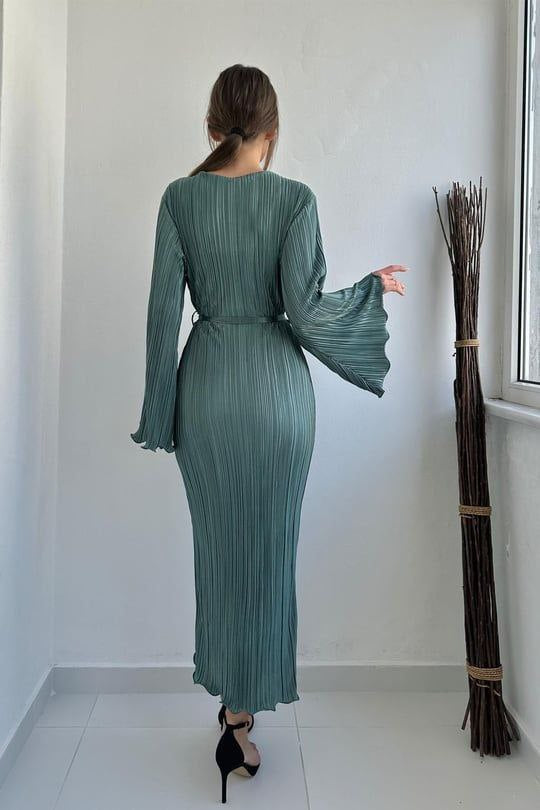 Plisirana haljina mint