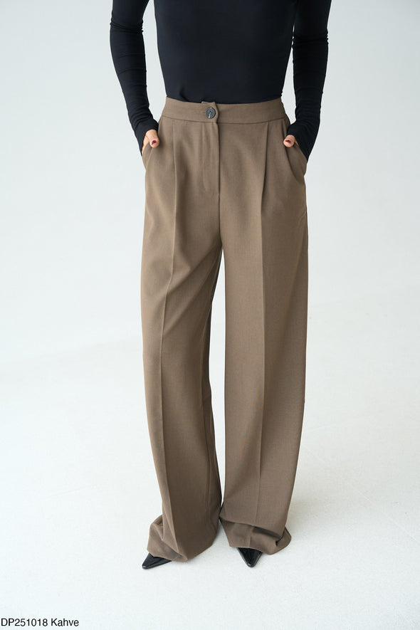 Palazzo  pantalone- tamno bež