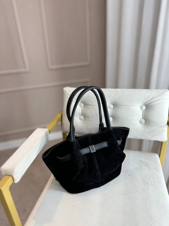 Verona black leather